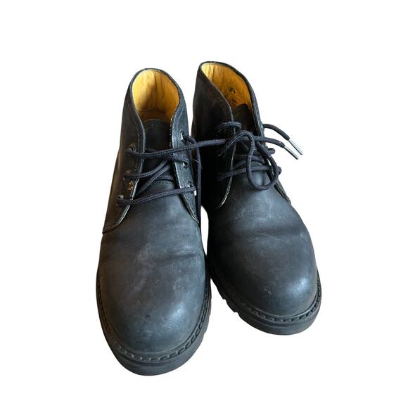 Havana Joe Black Leather Classic Chukka Ankle Boots Women's Size 39 Natural Life - Picture 2 of 6